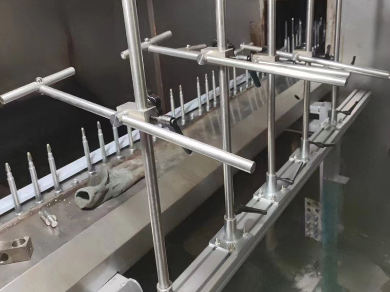 Glass spraying assembly line