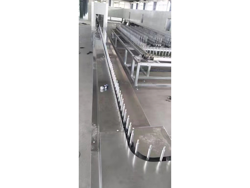 Glass spraying assembly line