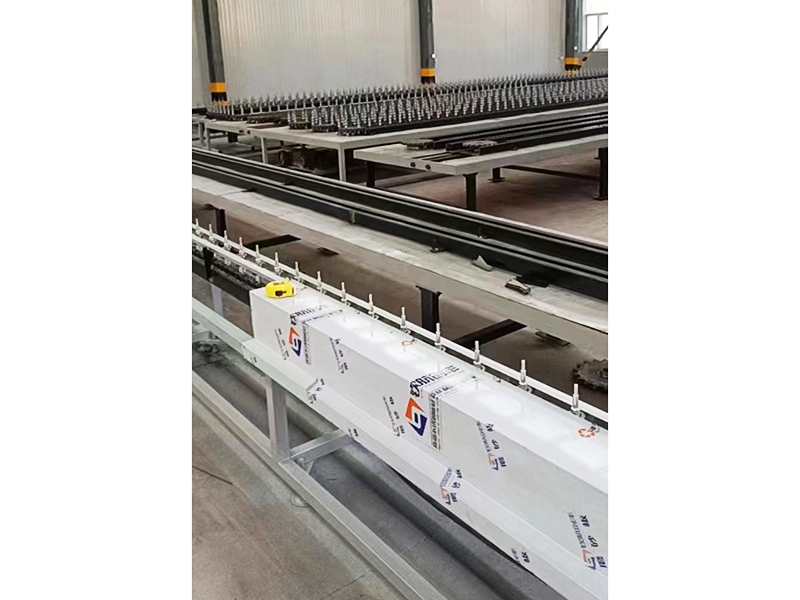 Glass spraying assembly line