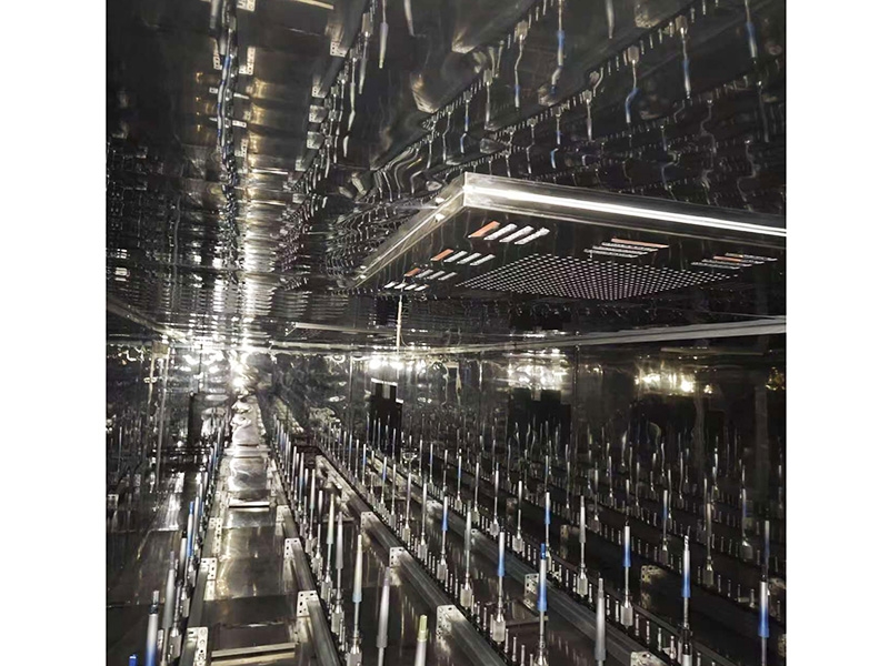 UV spraying assembly line
