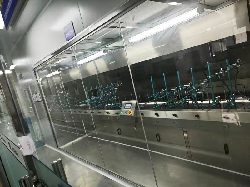 UV spraying assembly line