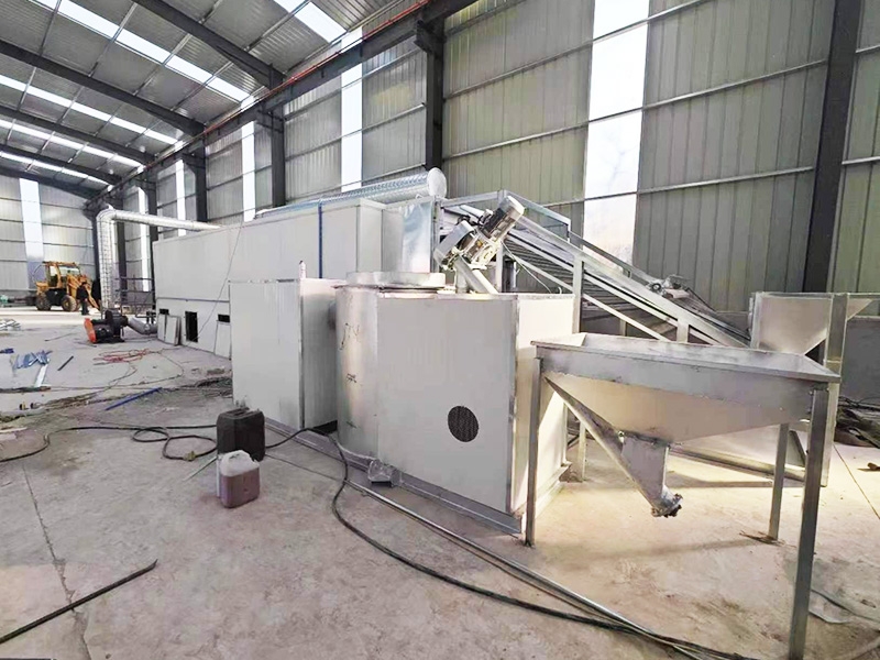 Biomass pellet hot blast stove